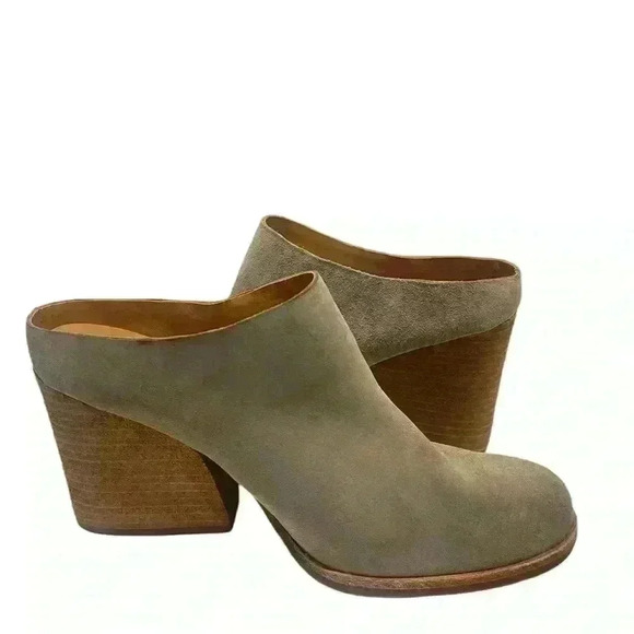 KORK-EASE Challis Women’s  Mustang Gray Suede Chunky Heel Mules 10 M/ 42 - Picture 8 of 12